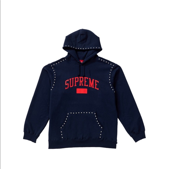 supreme studded hoodie